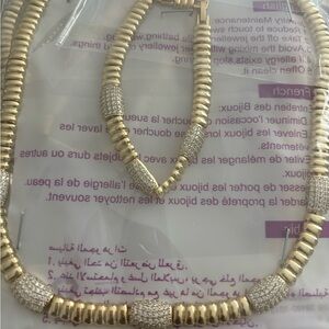 Elegant Gold and Silver Jewelry Set